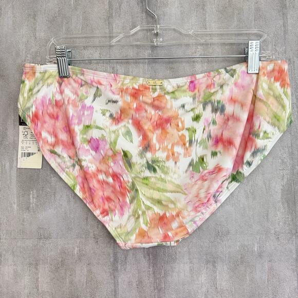 Lauren Ralph Lauren Hipster Bikini Bottom Womens Size 16 Floral Swim Pool NWT - Picture 2 of 13